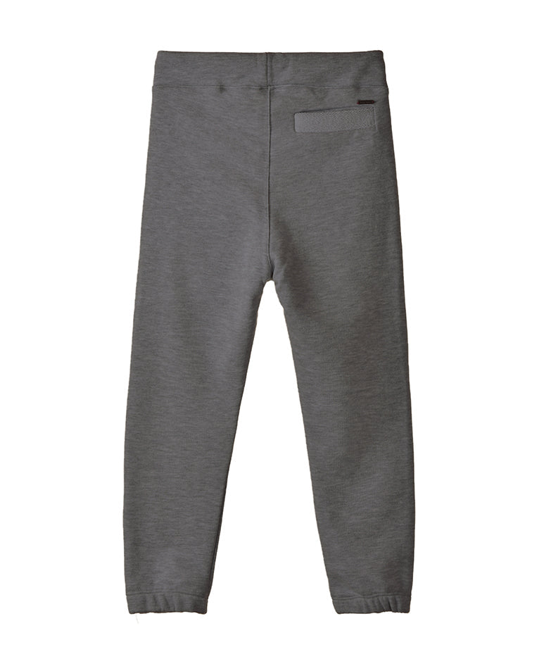 Grey Sweatpants with Blue Graphics